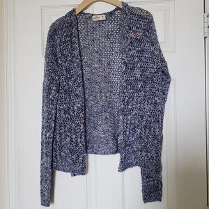 Hollister Women's Gray Long Sleeve Open Front Knit Cardigan - Size Medium - EUC